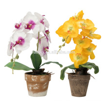 Orquídea bonsai 48cm de altura plantas artificiais com duas cores